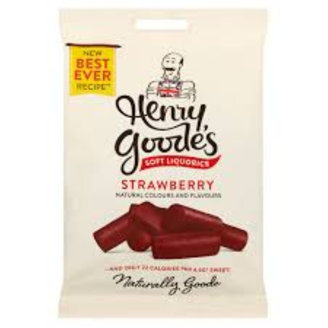 HENRY GOODES STRAWBERRY LIQUORICE 200G